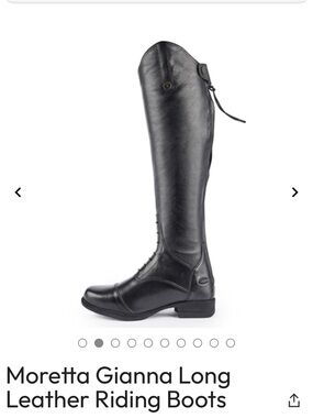 Gianna Long Leather Riding Boots - Brown